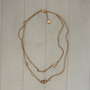 Dior petit CD double necklace